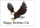 Eagle 01 Edible Icing Cake Topper or Ribbon