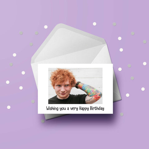 Ed Sheeran 01 Birthday Card