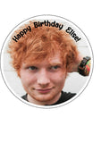 Ed Sheeran 01 Edible Icing Cake Topper or Ribbon