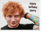 Ed Sheeran 01 Edible Icing Cake Topper or Ribbon