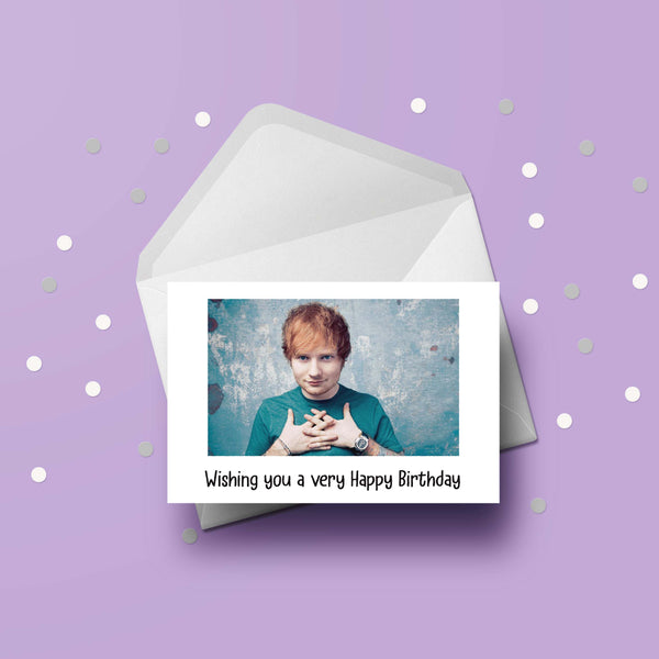 Ed Sheeran 02 Birthday Card