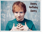 Ed Sheeran 02 Edible Icing Cake Topper or Ribbon
