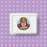 Ed Sheeran 04 Edible Icing Cake Topper or Ribbon