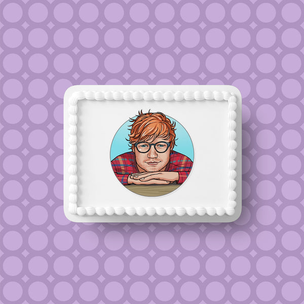 Ed Sheeran 04 Edible Icing Cake Topper or Ribbon