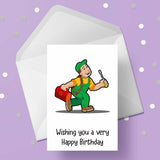 Handyman Edible Icing Cake Topper or Ribbon