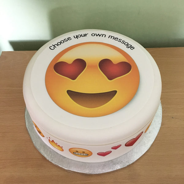Emoji 02 Edible Icing Cake Topper or Ribbon