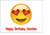 Emoji 02 Edible Icing Cake Topper or Ribbon