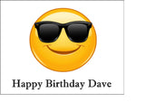 Emoji 04 Edible Icing Cake Topper - Shades Sunglasses