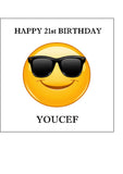Emoji 04 Edible Icing Cake Topper - Shades Sunglasses