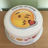 Emoji 05 Edible Icing Cake Topper or Ribbon