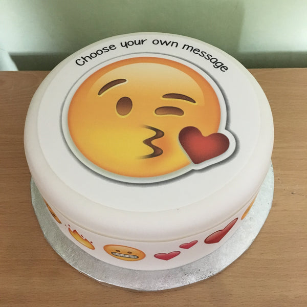 Emoji 05 Edible Icing Cake Topper or Ribbon