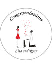 Engagement 04 Edible Icing Cake Topper