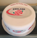 England Rugby 01 Edible Icing Cake Topper or Topper