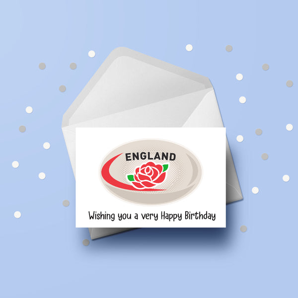 Any Rugby Badge Birthday Card