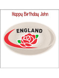 England Rugby 01 Edible Icing Cake Topper or Topper