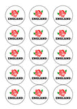 England Rugby 02 Edible Icing Cake Topper or Topper