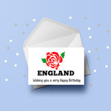 Any Rugby Badge Birthday Card