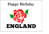 England Rugby 02 Edible Icing Cake Topper or Topper