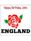 England Rugby 02 Edible Icing Cake Topper or Topper