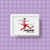 England Football 05 Edible Icing Cake Topper or Ribbon