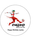England Football 05 Edible Icing Cake Topper or Ribbon