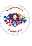 England Football 06 Edible Icing Cake Topper or Ribbon