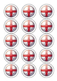 England Football 08 Edible Icing Cake Topper or Ribbon