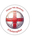 England Football 08 Edible Icing Cake Topper or Ribbon