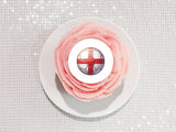 England Football 08 Edible Icing Cake Topper or Ribbon
