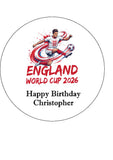 England Football 09 Edible Icing Cake Topper or Ribbon