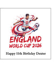 England Football 09 Edible Icing Cake Topper or Ribbon