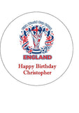 England Football 10 Edible Icing Cake Topper or Ribbon