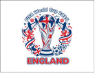 England Football 10 Edible Icing Cake Topper or Ribbon
