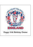 England Football 10 Edible Icing Cake Topper or Ribbon