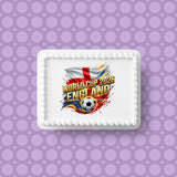 England Football 11 Edible Icing Cake Topper or Ribbon