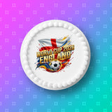 England Football 11 Edible Icing Cake Topper or Ribbon