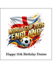 England Football 11 Edible Icing Cake Topper or Ribbon