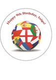 World Cup 2026 ENGLAND Football Edible Icing Cake Topper or Topper 01