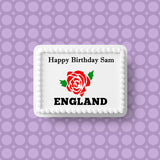 England Rugby 02 Edible Icing Cake Topper or Topper