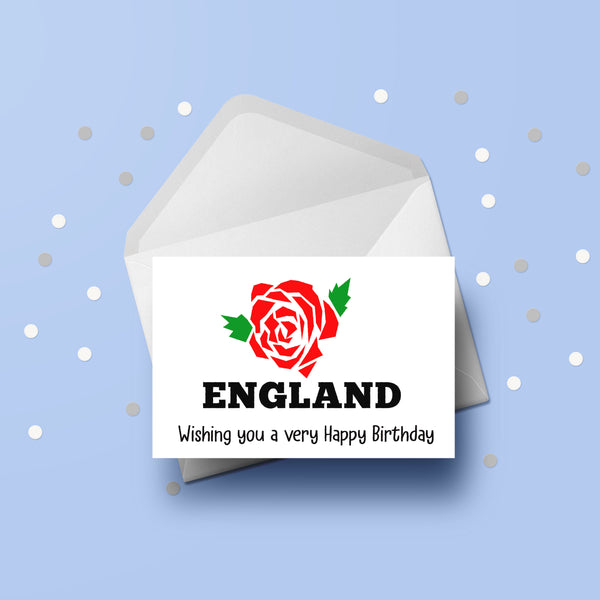 England Rugby 02 Birthday Card