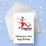 World Cup 2026 ENGLAND Football Birthday Card 05