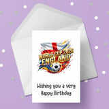 World Cup 2026 ENGLAND Football Birthday Card 11