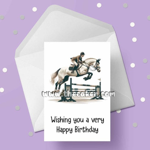 Equestrian 01 / Horse Dressage Birthday Card