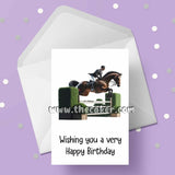 Equestrian 02 / Horse Dressage Birthday Card