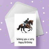 Equestrian 03 / Horse Dressage Birthday Card