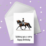 Equestrian 04 / Horse Dressage Birthday Card