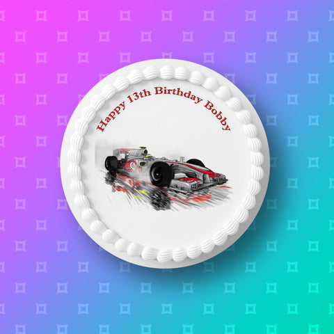 F1 Formula One 01 Edible Icing Cake Topper