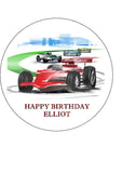 F1 Formula One Edible Icing Cake Topper 04