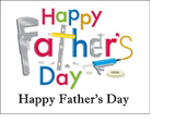 Father's Day Edible Icing Cake Topper 02 - DIY theme