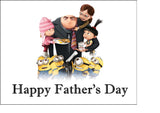 Father's Day Edible Icing Cake Topper 11 - Despicable Me